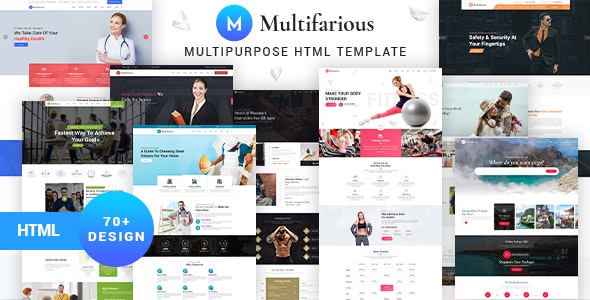 دانلود قالب سایت Multifarious - قالب چند منظوره ارائه خدمات HTML