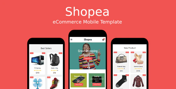 دانلود قالب سایت Shopea - قالب فروشگاهی و حرفه ای موبایل HTML