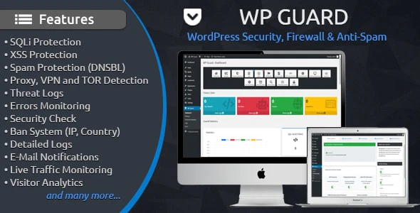 دانلود افزونه وردپرس WP Guard - پلاگین امنیتی، فایروال و ضد اسپم وردپرس