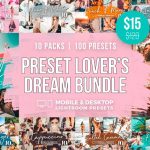 دانلود مجموعه پریست لایت روم Preset Lover's Dream Bundle
