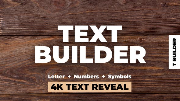 دانلود پروژه افتر افکت Text Builder - نسخه اورجینال و خریداری شده