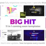 دانلود قالب میوز BigHit - مجموعه قالب Coming Soon و به زودی Adobe Muse