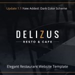 دانلود قالب سایت Delizus - قالب رستوران و کافه حرفه ای HTML