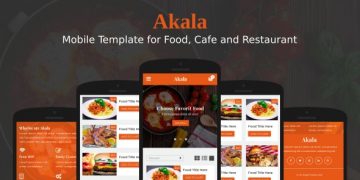 دانلود قالب سایت Akala - قالب موبایل رستوران / کافه وردپرس