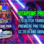 دانلود پروژه آماده پریمیر 170 Glitch Transitions Pack