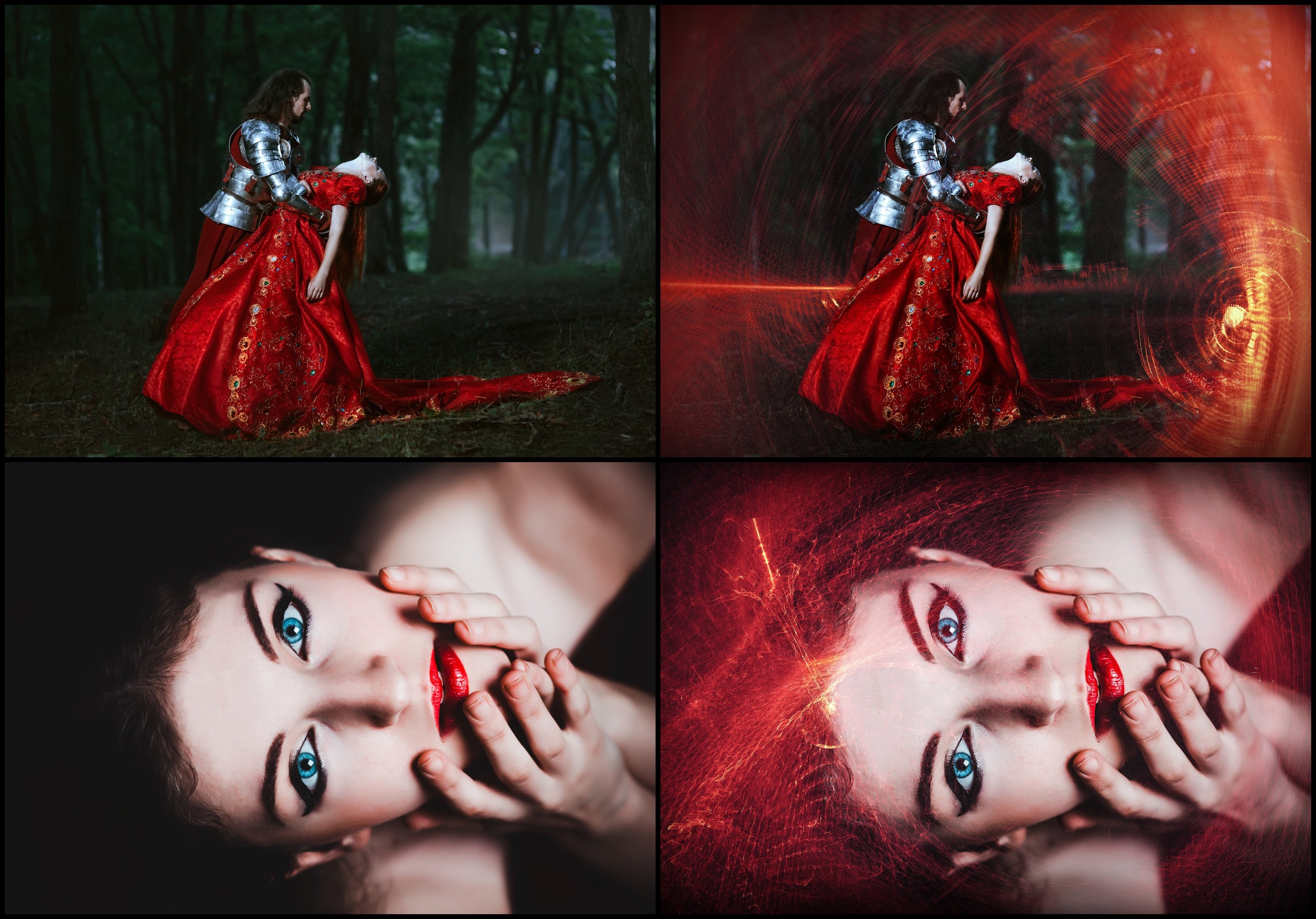 50 Mystical Red Light Photo Overlays
