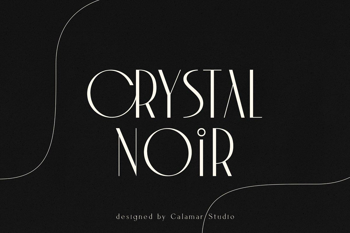 دانلود فونت انگلیسی Crystal Noir