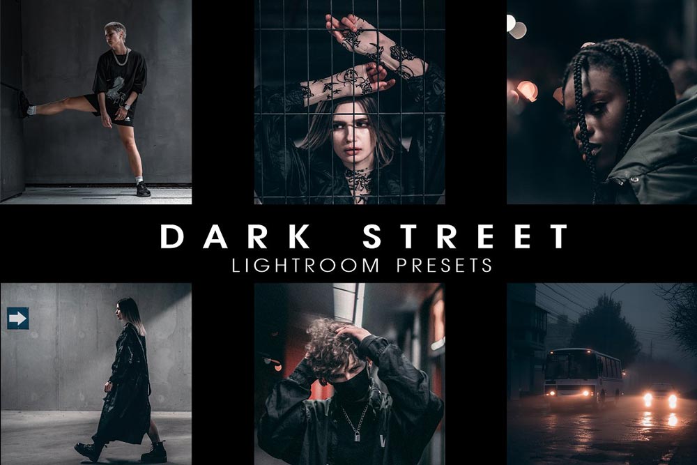 دانلود مجموعه پریست لایت روم Dark street - دو نسخه موبایل و دسکتاپ