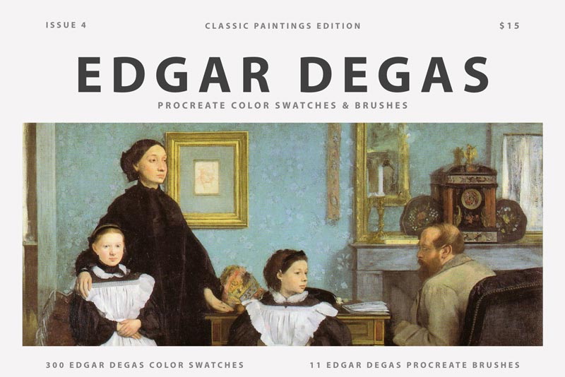 دانلود مجموعه براش های Edgar Degas Art پروکریت