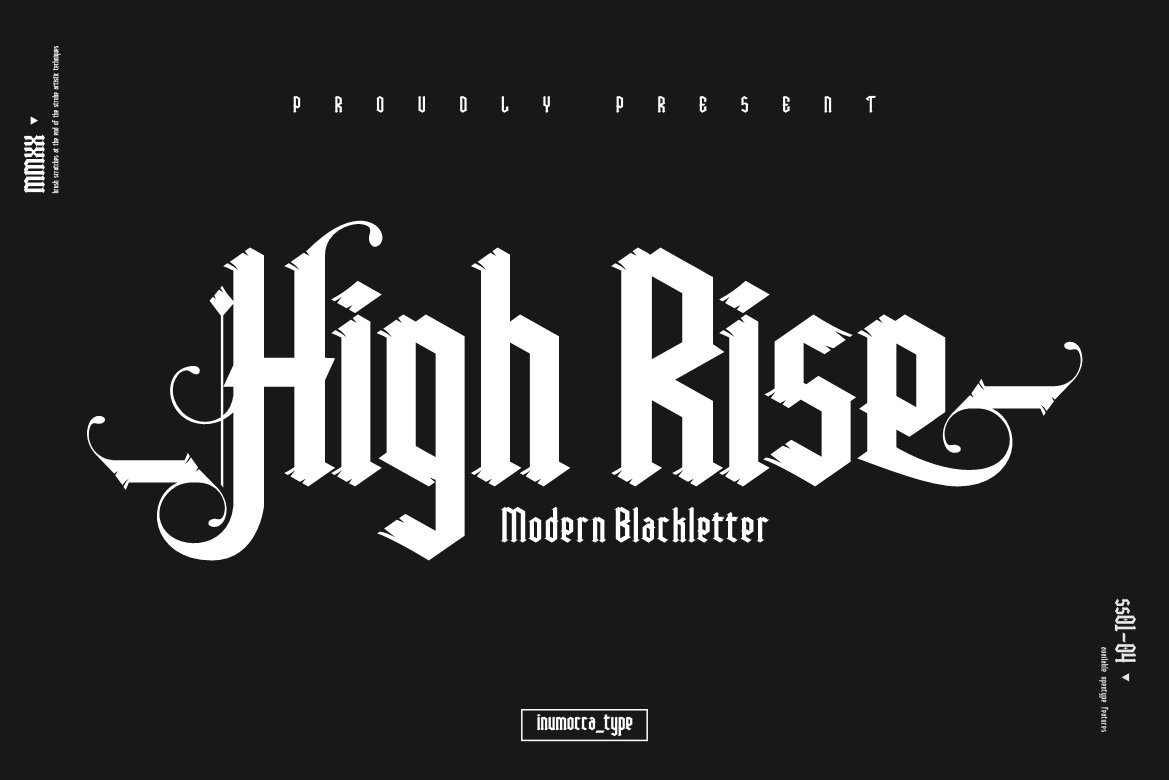 دانلود فونت انگلیسی High Rise