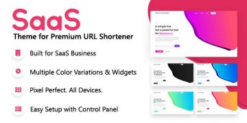 دانلود قالب SaaS برای اسکریپت Premium URL Shortener