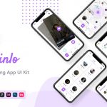 دانلود UI Kit اپلیکیشن موبایل Zinlo