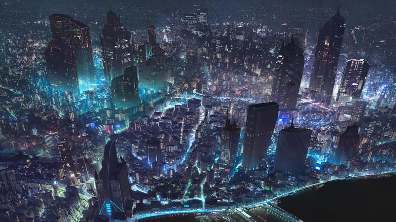 دانلود پروژه افتر افکت Cyberpunk City 4 in 1