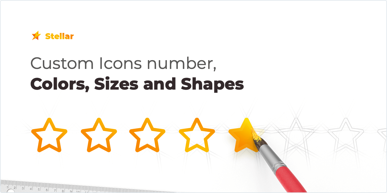 Customize Number of Icons, Colors, Sizes, and Shapes