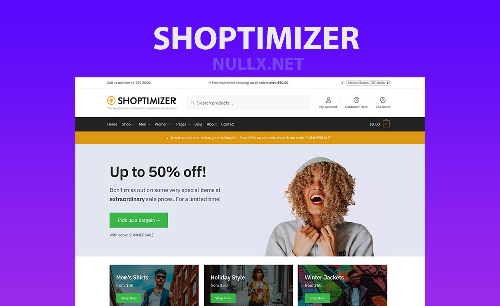 دانلود قالب وردپرس Shoptimizer - پوسته فروشگاهی چند منظوره وردپرس