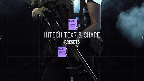 دانلود پروژه افتر افکت Hitech Text + Frame Presets