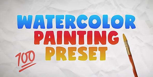 دانلود پروژه افتر افکت Watercolor Painting Preset