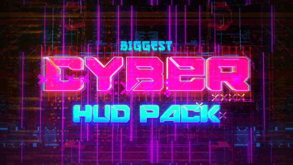 دانلود پروژه افتر افکت Biggest CYBER HUD Pack