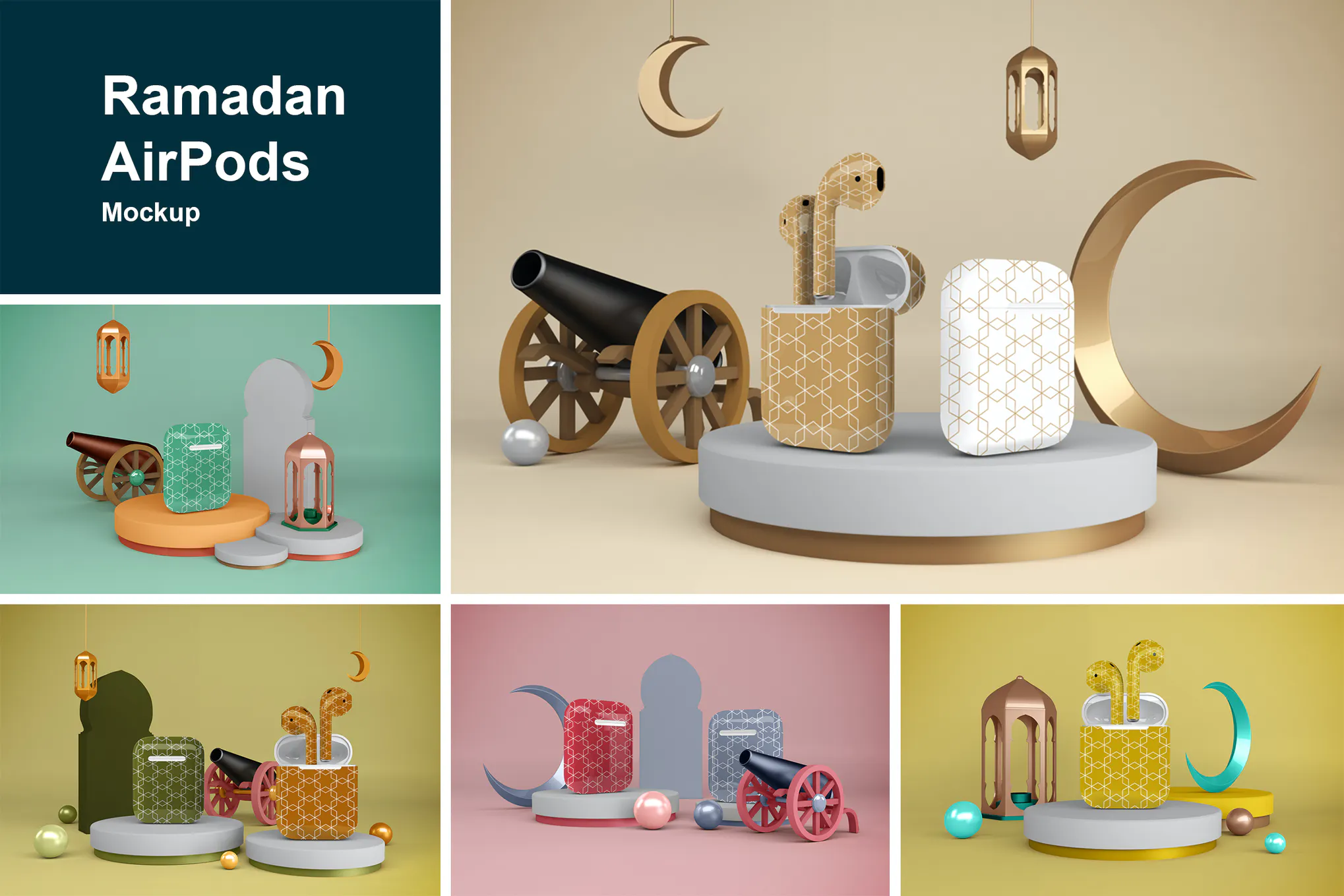 دانلود فایل لایه باز Ramadan AirPods