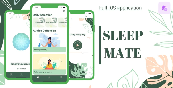 دانلود سورس اپلیکیشن iOS صداهای آرامش بخش Sleep Mate