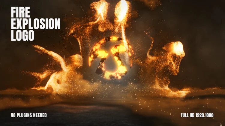 دانلود پروژه افتر افکت Fire Explosion Logo
