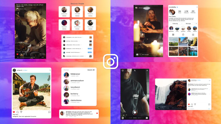 دانلود پروژه افتر افکت Instagram Social Media Elements