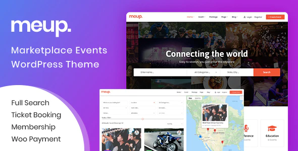 Meup Marketplace Events WordPress Theme