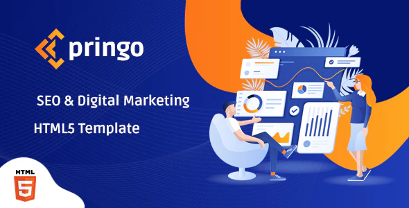 دانلود قالب سایت Pringo - قالب دیجیتال مارکتینگ بوت استرپ 5