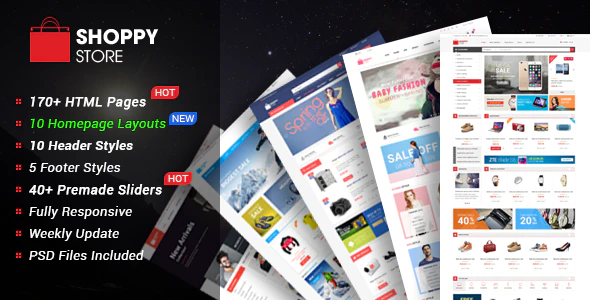 دانلود قالب سایت ShoppyStore - قالب فروشگاهی راست چین HTML5