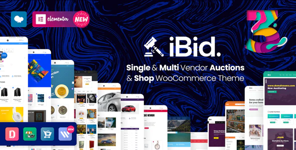 دانلود قالب وردپرس iBid - پوسته حراجی و فروشگاه الکترونیکی وردپرس