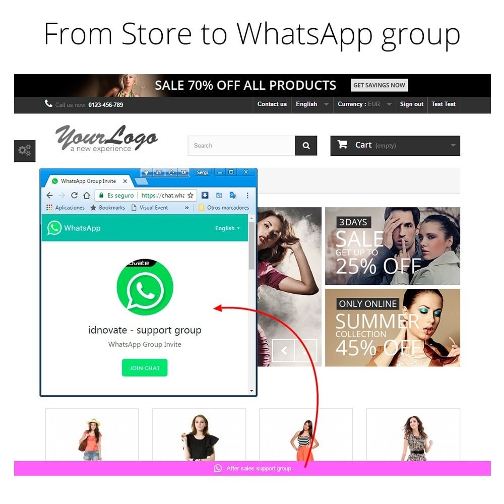 دانلود پلاگین پرستاشاپ WhatsApp Live Chat With Customers & WhatsApp Business