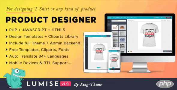دانلود اسکریپت Lumise - اسکریپت کاربردی طراحی و شخصی سازی محصولات