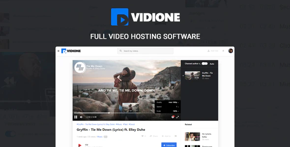 دانلود اسکریپت Vidione - پلتفرم اشتراک گذاری ویدیو و مدیا حرفه ای