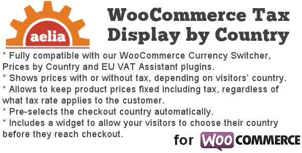 دانلود افزونه ووکامرس Tax Display by Country for WooCommerce