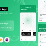 دانلود رابط کاربری و قالب Taxi Mobile App