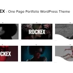 دانلود قالب وردپرس Rockex - پوسته نمونه کار و خلاقانه تک صفحه ای وردپرس