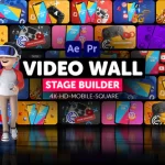 دانلود پروژه افتر افکت Video Wall Stage Builder