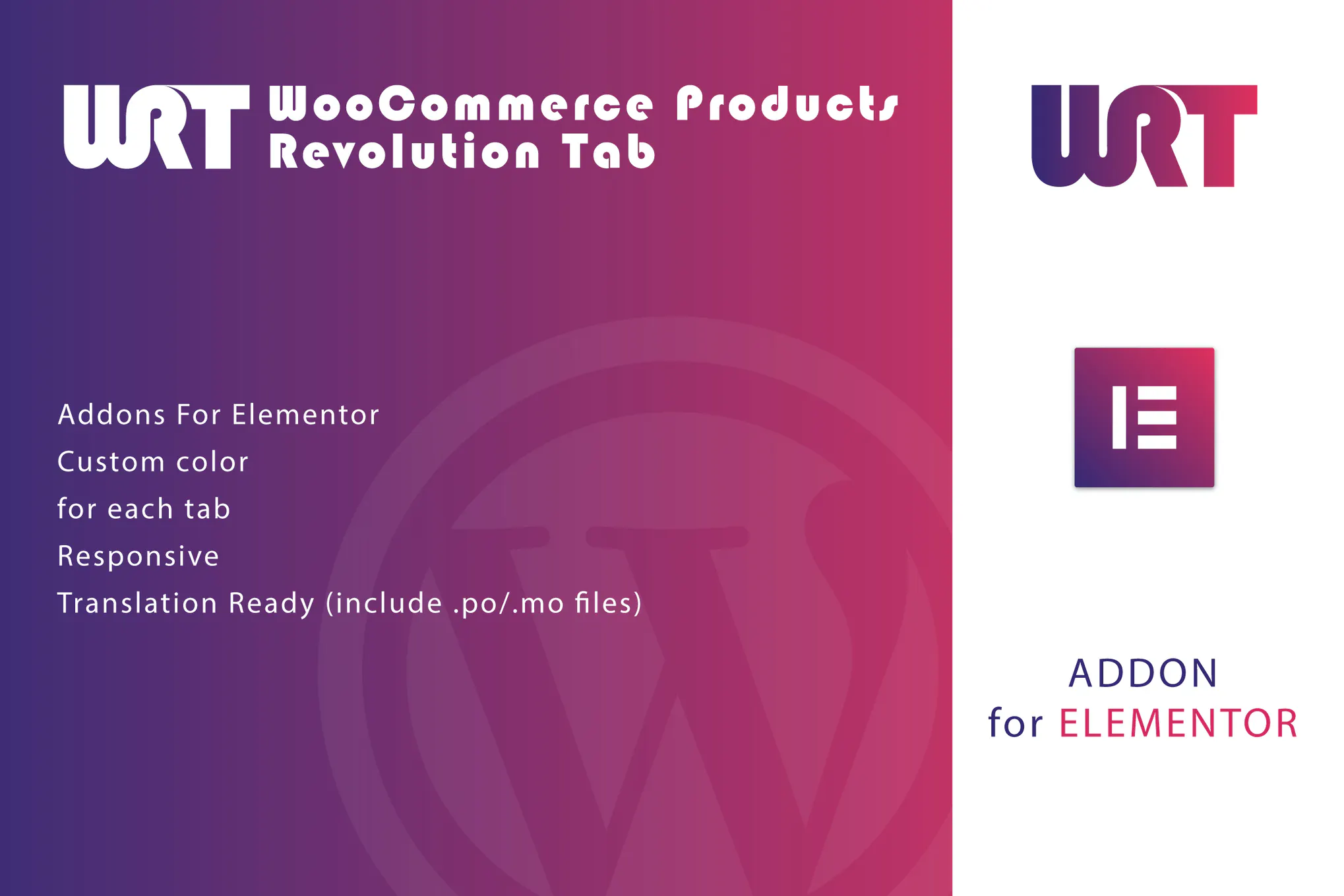 دانلود افزونه وردپرس WooCommerce Products Revolution Tab - افزودنی المنتور