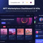 دانلود رابط کاربری و قالب NFT Marketplace Dashboard