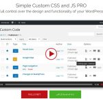 دانلود افزونه وردپرس Simple Custom CSS and JS PRO