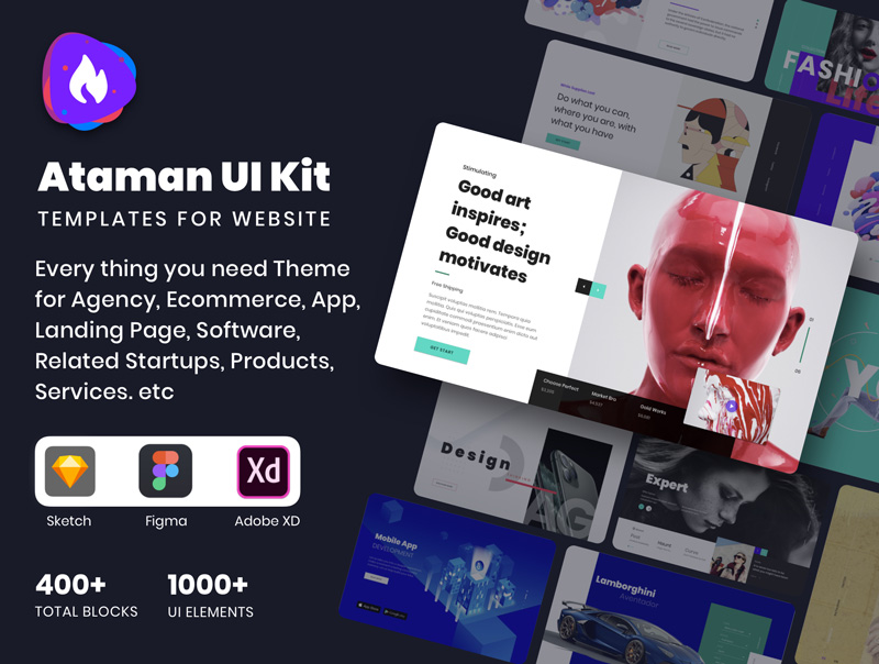 دانلود رابط کاربری Ataman Web UI Kit