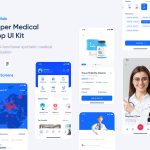 دانلود رابط کاربری Medilab - Super Medical App UI Kit