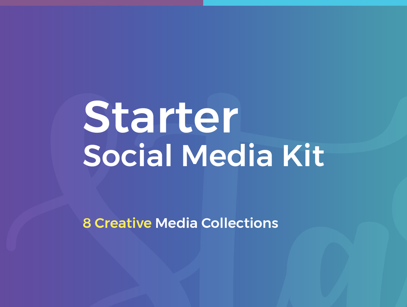 دانلود مجموعه بنرهای چند منظوره شبکه های اجتماعی Starter Social Media Kit