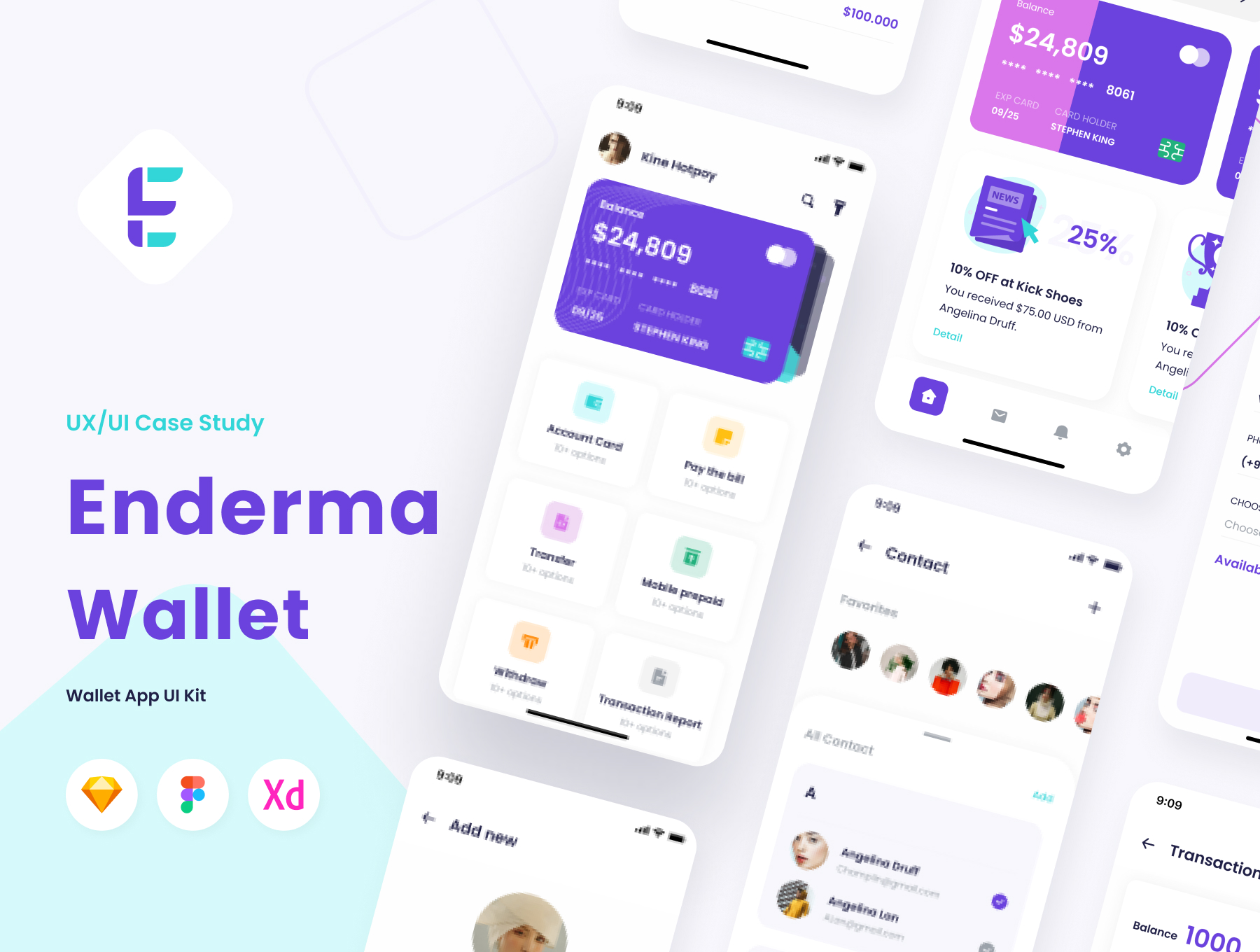 Enderma Wallet - Finance App UI Kit