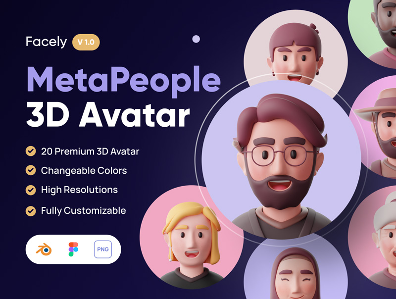 دانلود Facely - MetaPeople 3D Avatar
