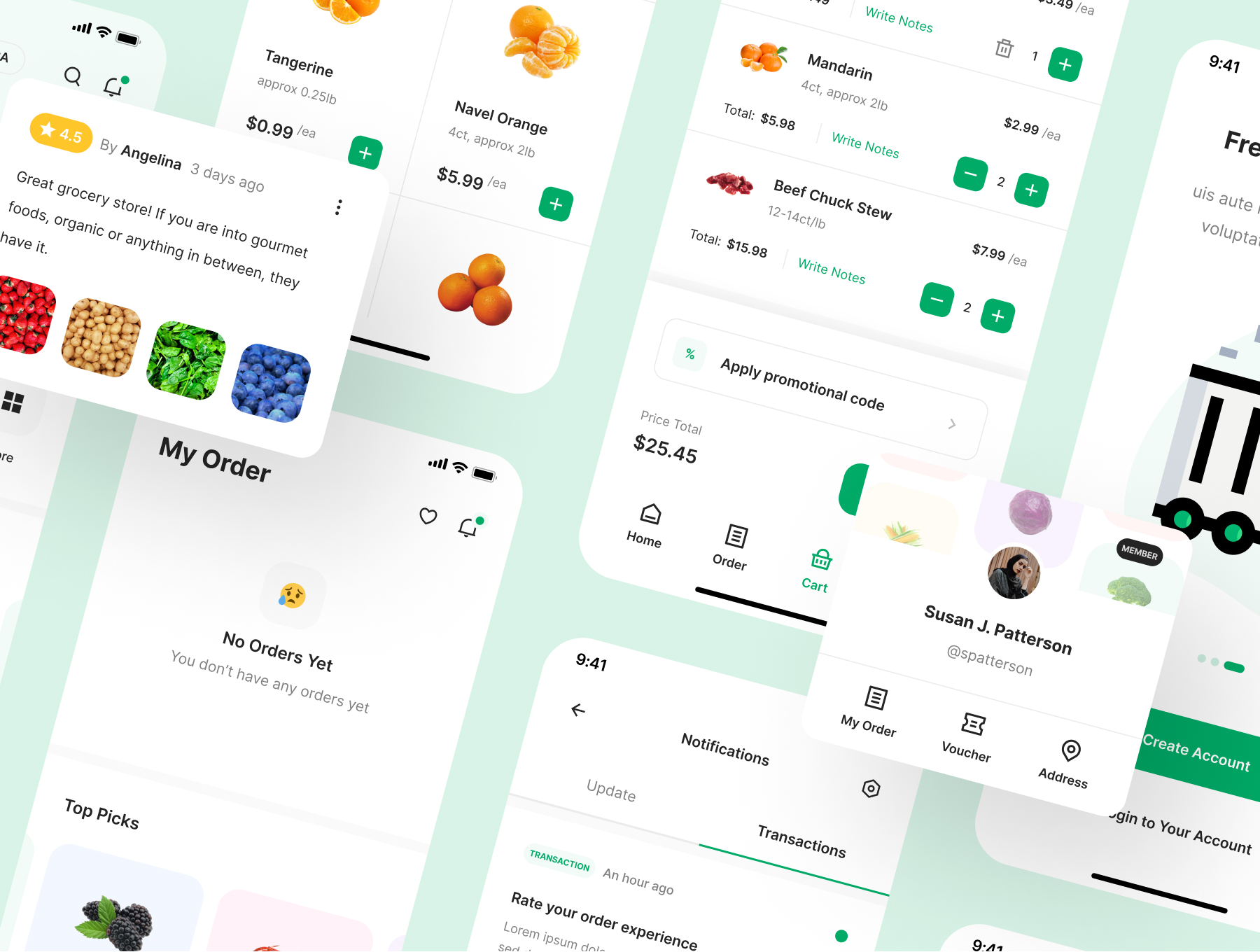 Growcery - Grocery App UI Kit