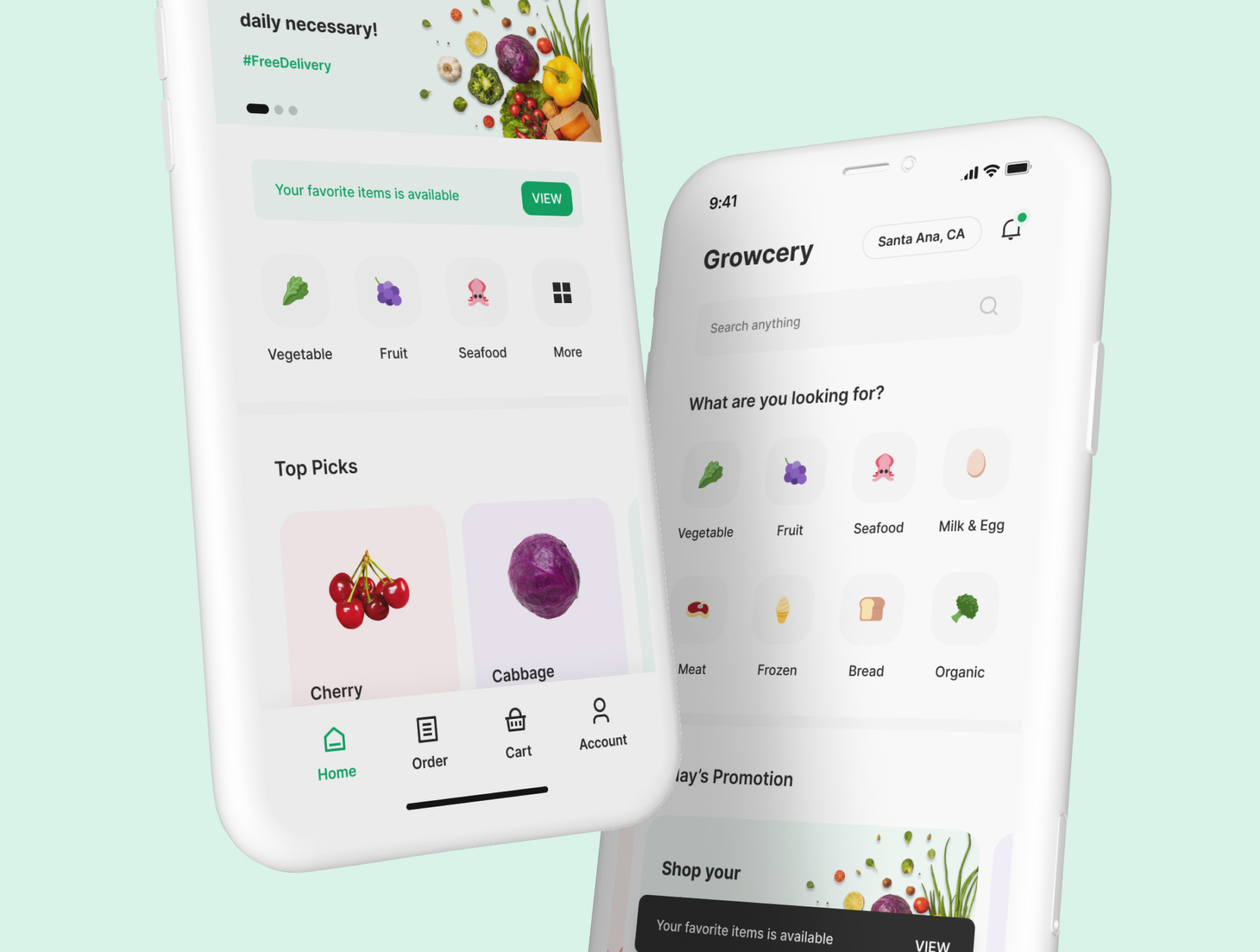 Growcery - Grocery App UI Kit