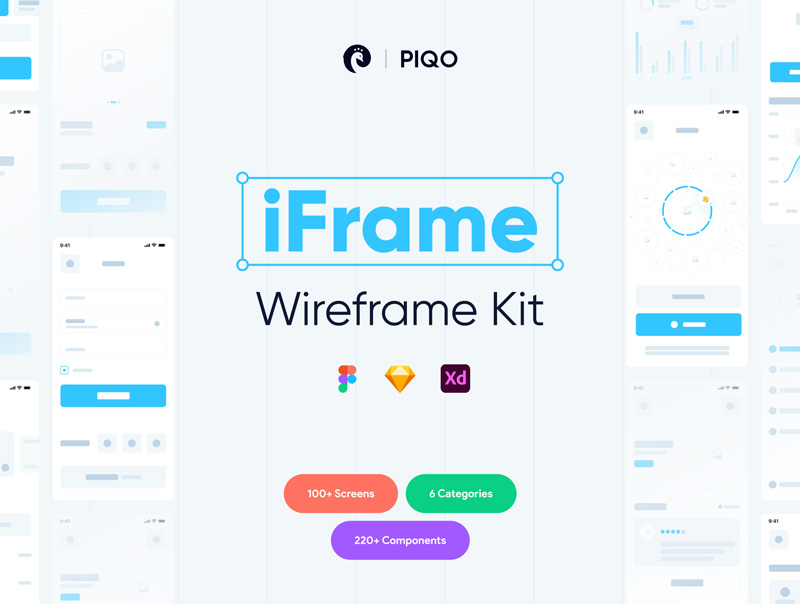 دانلود کیت Wireframe و رابط کاربری iFrame Wireframe Kit