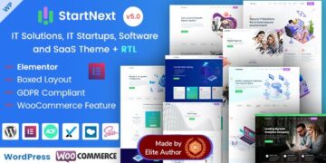 دانلود قالب استارت آپ و دیجیتال مارکتینگ وردپرس StartNext