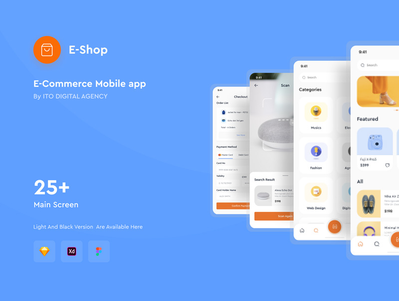 دانلود E-Shop - eCommerce Mobile App UI KIT